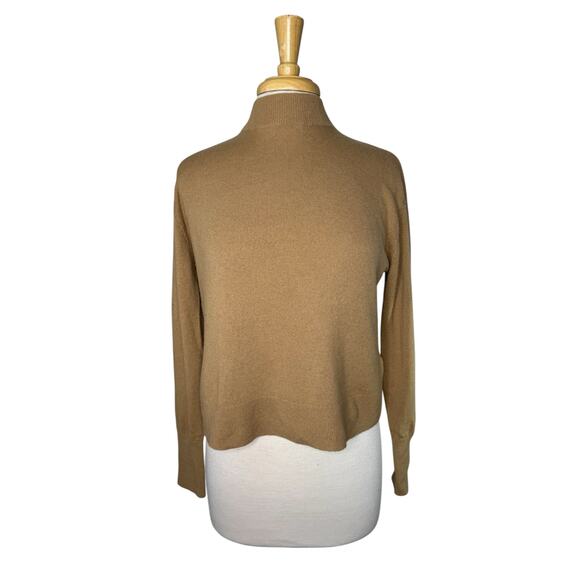 Everlane Sweaters - EVERLANE Cashmere Tan High Neck Pull-over Sweater Size XS Womens Long Sleeve
